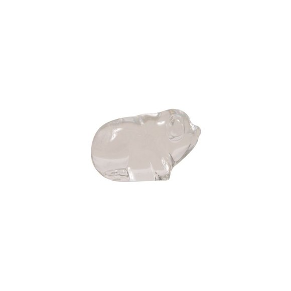 Baccarat Mini Pig Clear Crystal Paperweight Display Rosey Hog Figure Statue - Picture 6 of 10